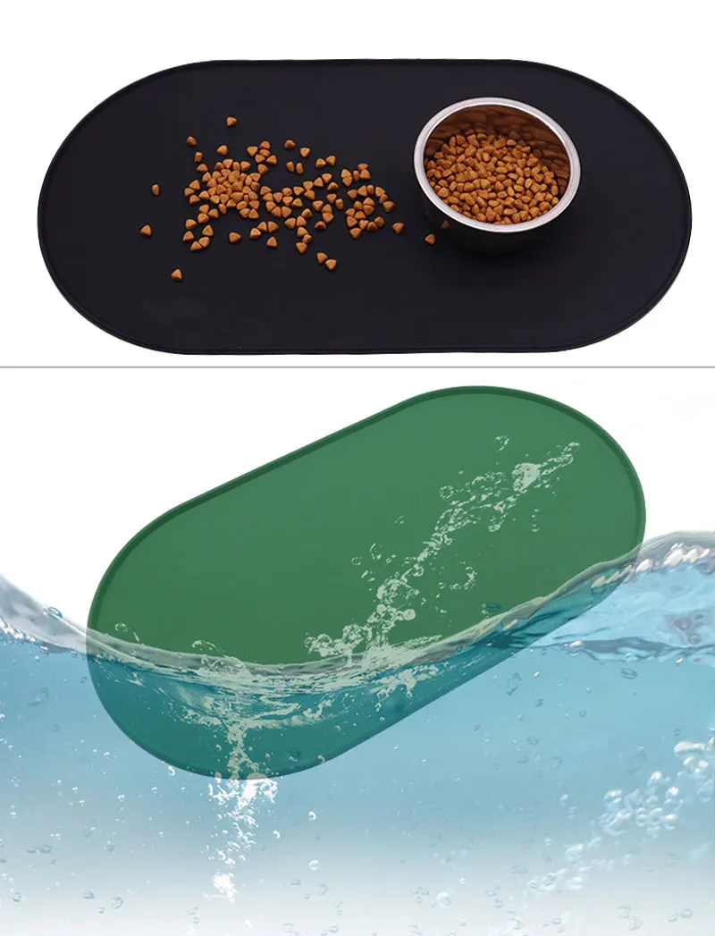 Pet Bowl Mat Dog Cat Food Feeding